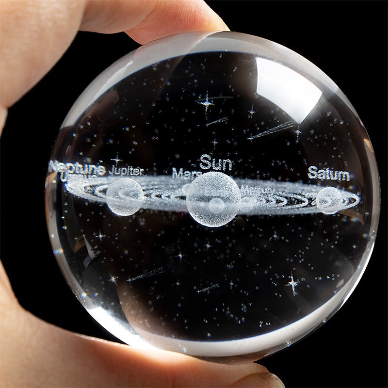 3D Solar System Crystal Ball