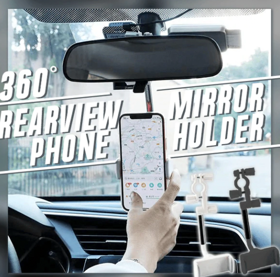 Rearview Mirror Phone Holder
