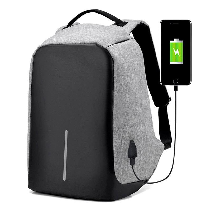 Anti Theft Travel Backpack With USB Charging Port